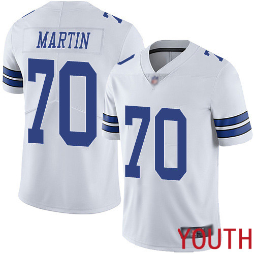 Youth Dallas Cowboys Limited White Zack Martin Road #70 Vapor Untouchable NFL Jersey
